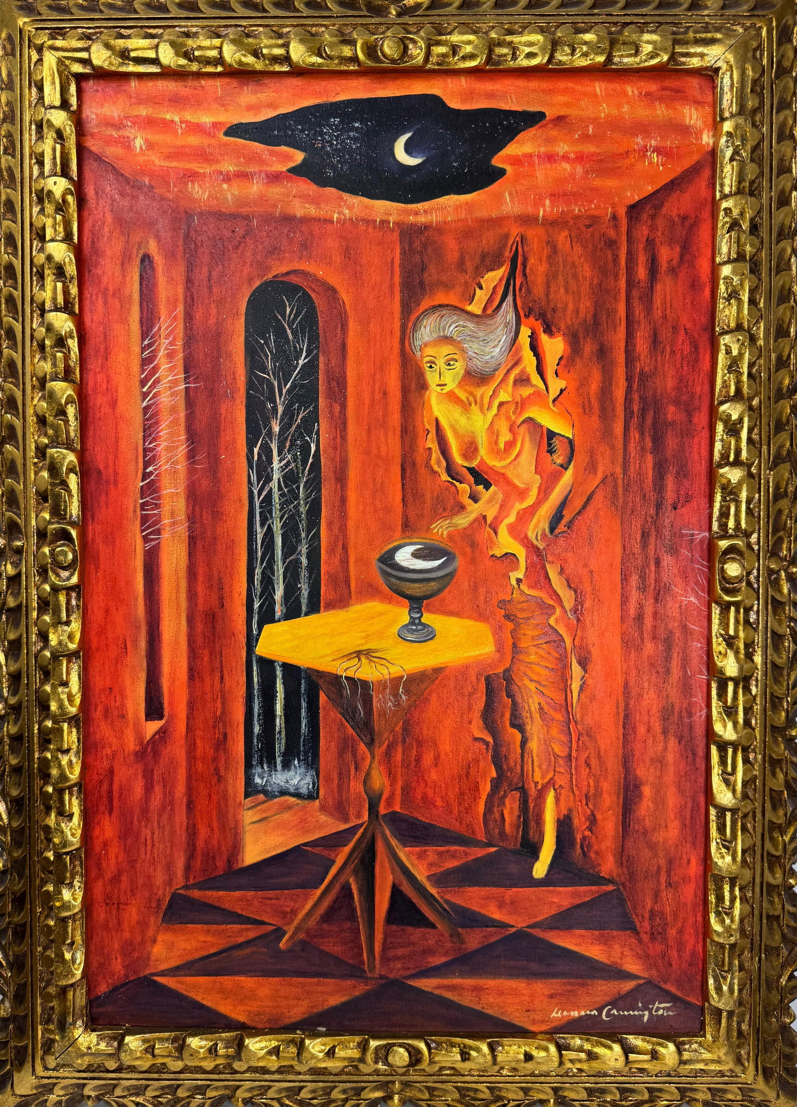 Leonora Carrington (Oil on Canvas Painting) in the style of (1 of 4)