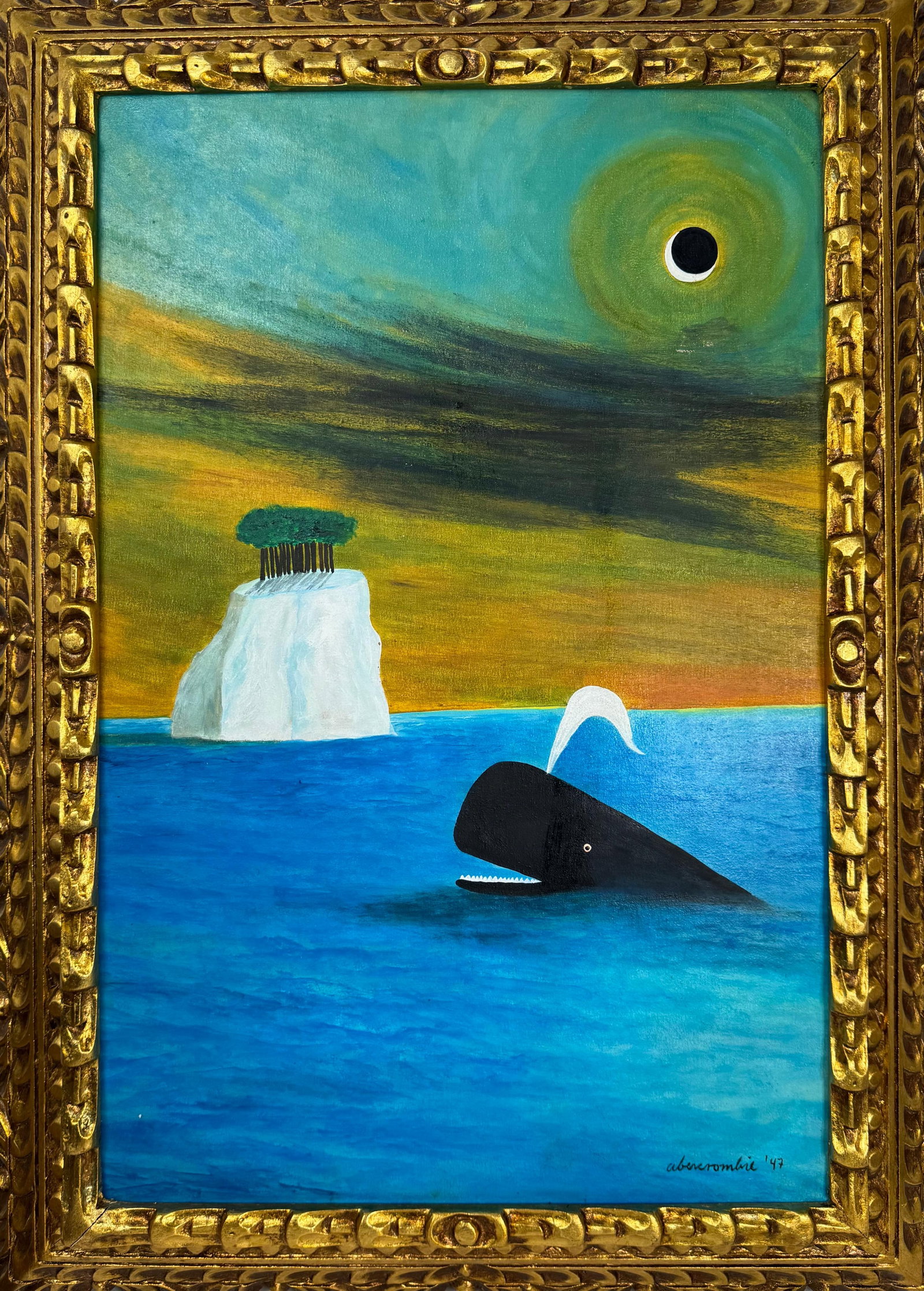 Gertrude Abercrombie American (Oil on Canvas Painting) in the style of (1 of 4)