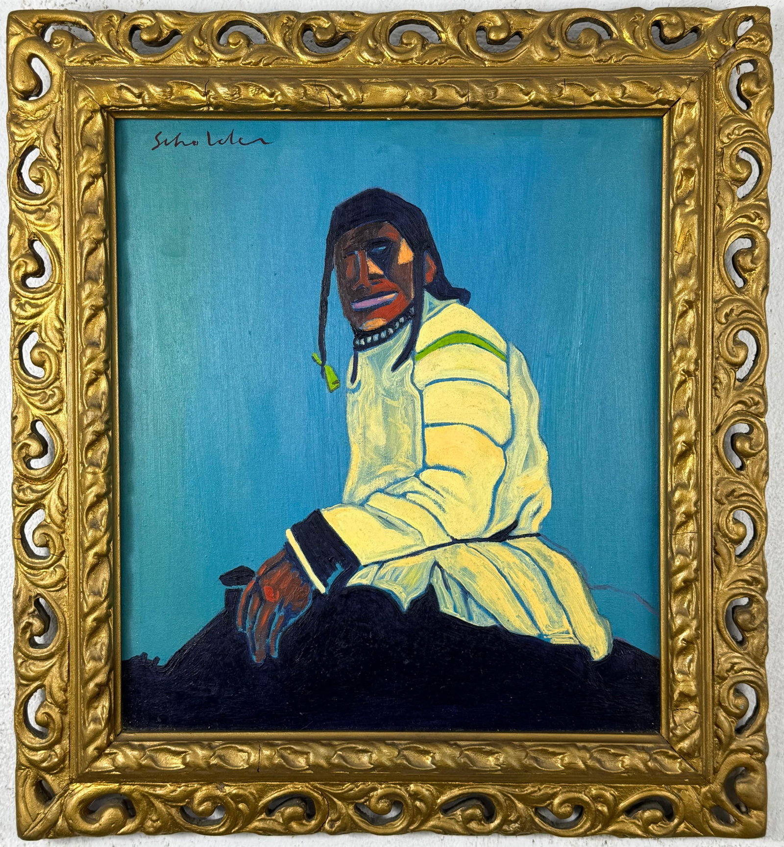 Fritz Scholder (Oil on Canvas Painting) in the style of (1 of 4)