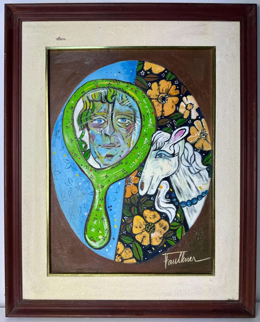 Henry Faulkner (Oil on Wood Painting) in the style of (1 of 4)