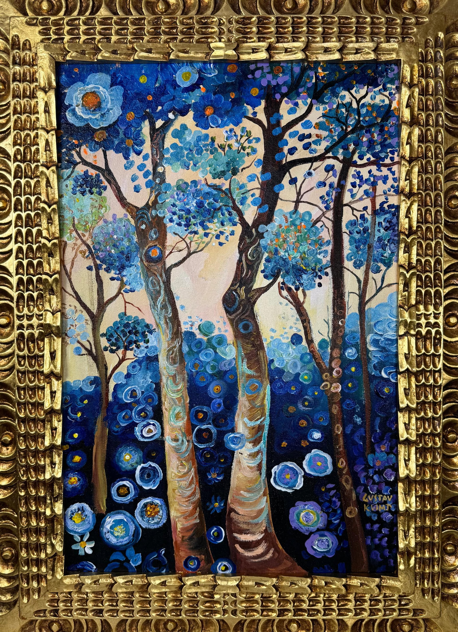 Vincent Van Gogh Dutch (Oil on Canvas Painting) in the style of: Rendered in the style of Vincent Van Gogh. Technique: Oil on Canvas Painting. Measures: 21" x 29" Inches. Provenance:Private Collection. "In the style of" means after the artist. The work is framed. V