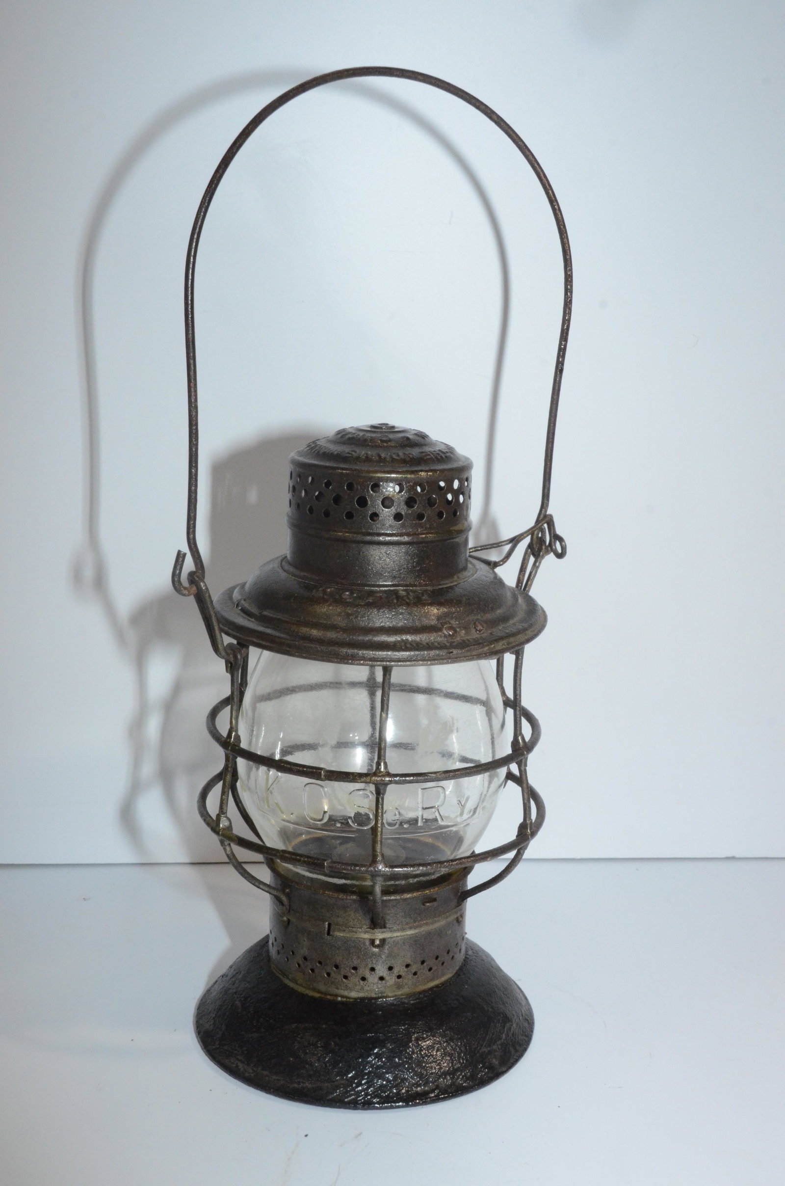 Kansas City Southern RR Adams & Westlake Switchman’s Lantern (1 of 11)