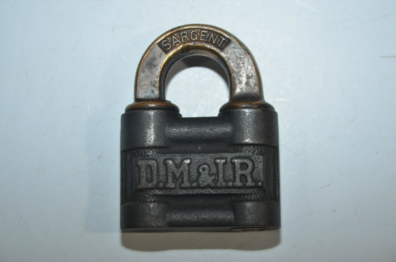 Duluth Missabe and Iron Range Steel and Brass Sargent Lock (1 of 3)