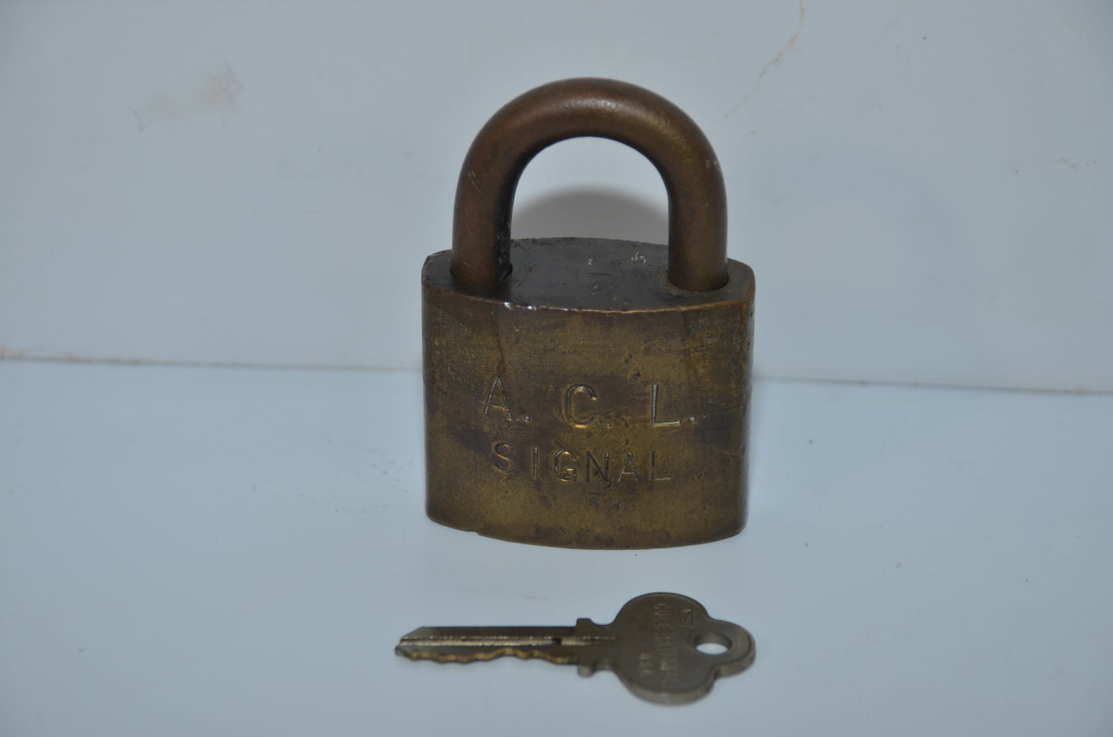 Atlantic Coast Line RR Signal Lock and Key (1 of 2)