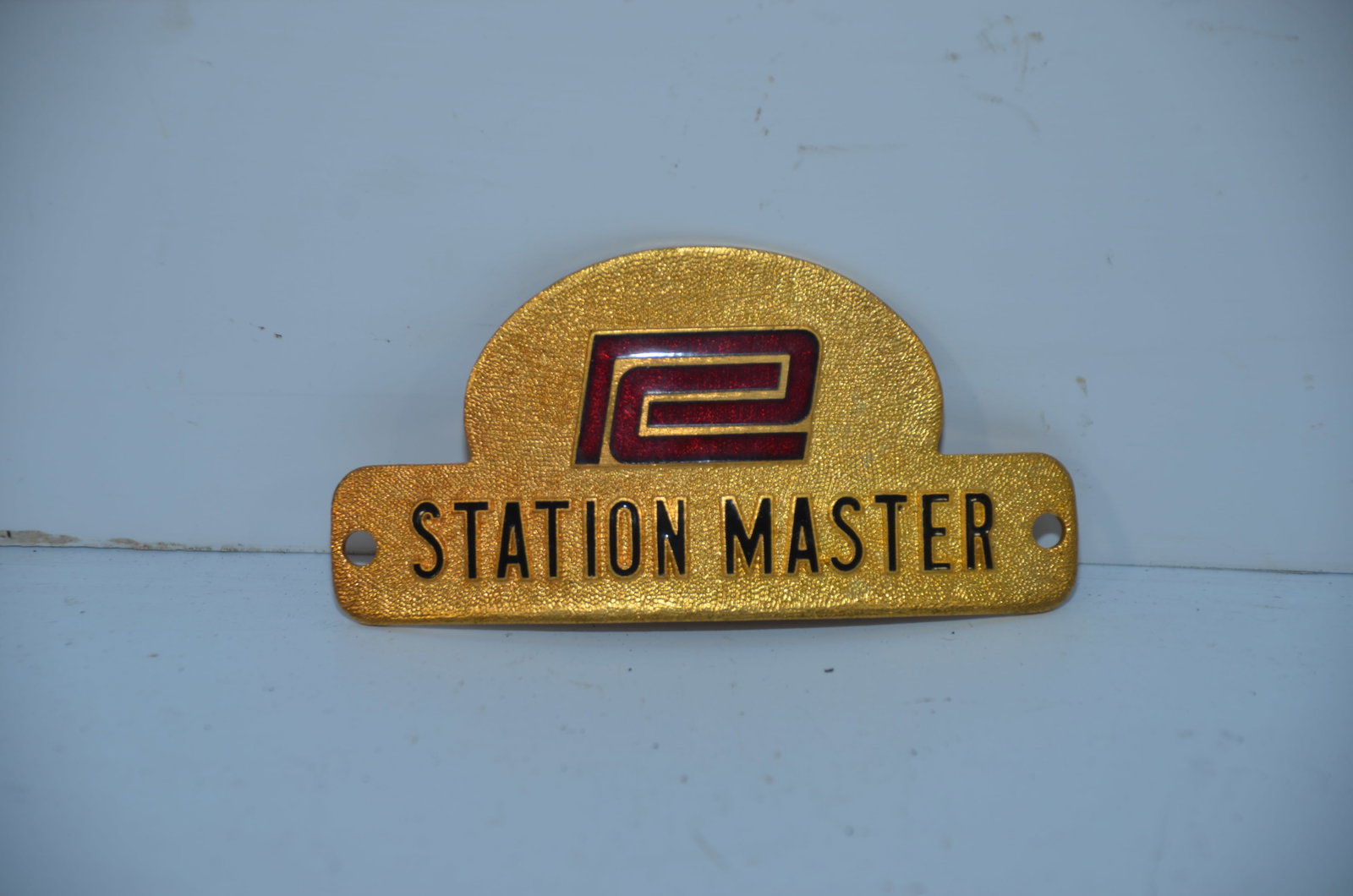 Penn Central RR Stationmaster Hat Badge (1 of 2)