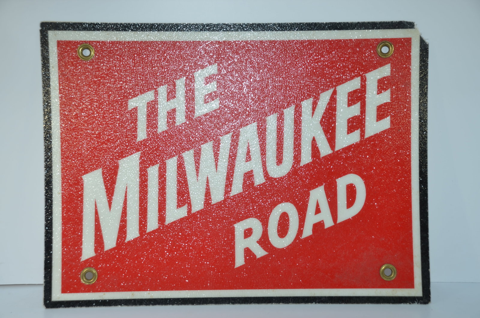 Milwaukee Road RR Diesel Locomotive Herald Fiberglass Sign (1 of 1)