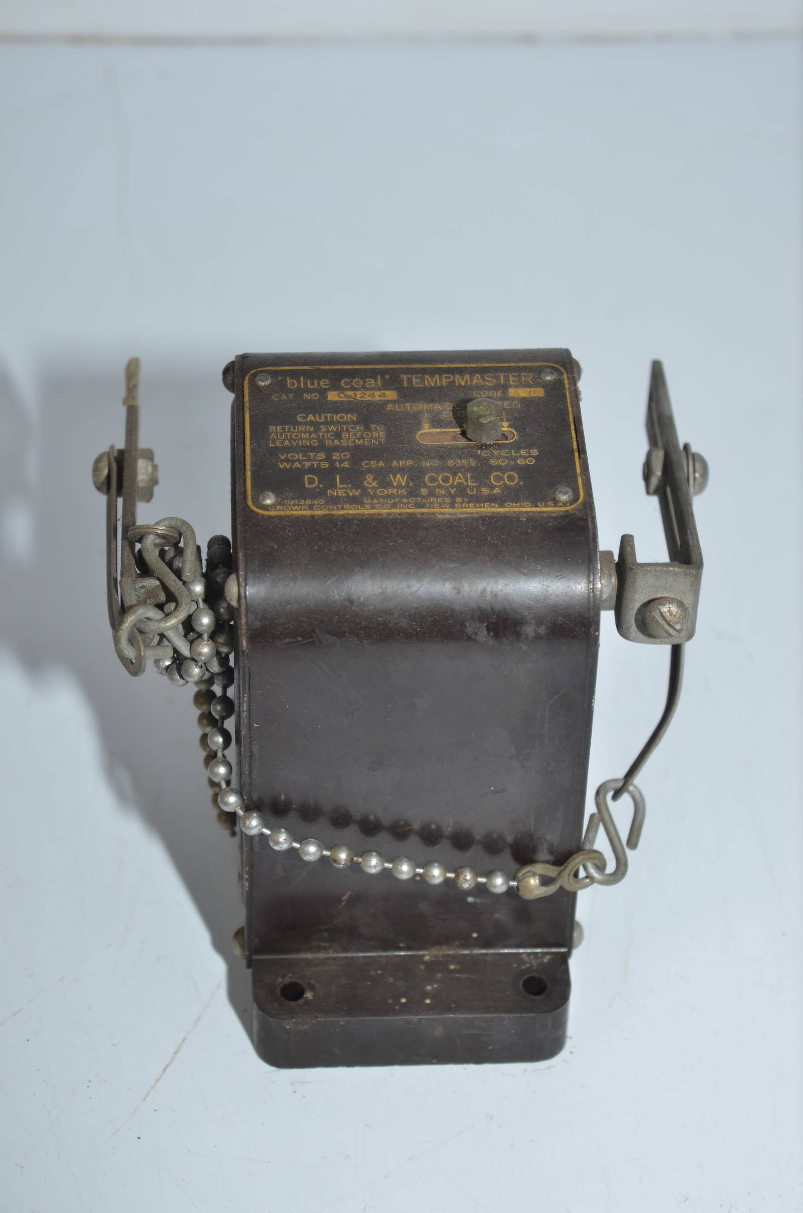 Delaware Lackawanna And Western Coal Company Blue Coal Tempmaster Auction delaware-lackawanna-and-western-coal-company-blue-coal-tempmaster-auction
