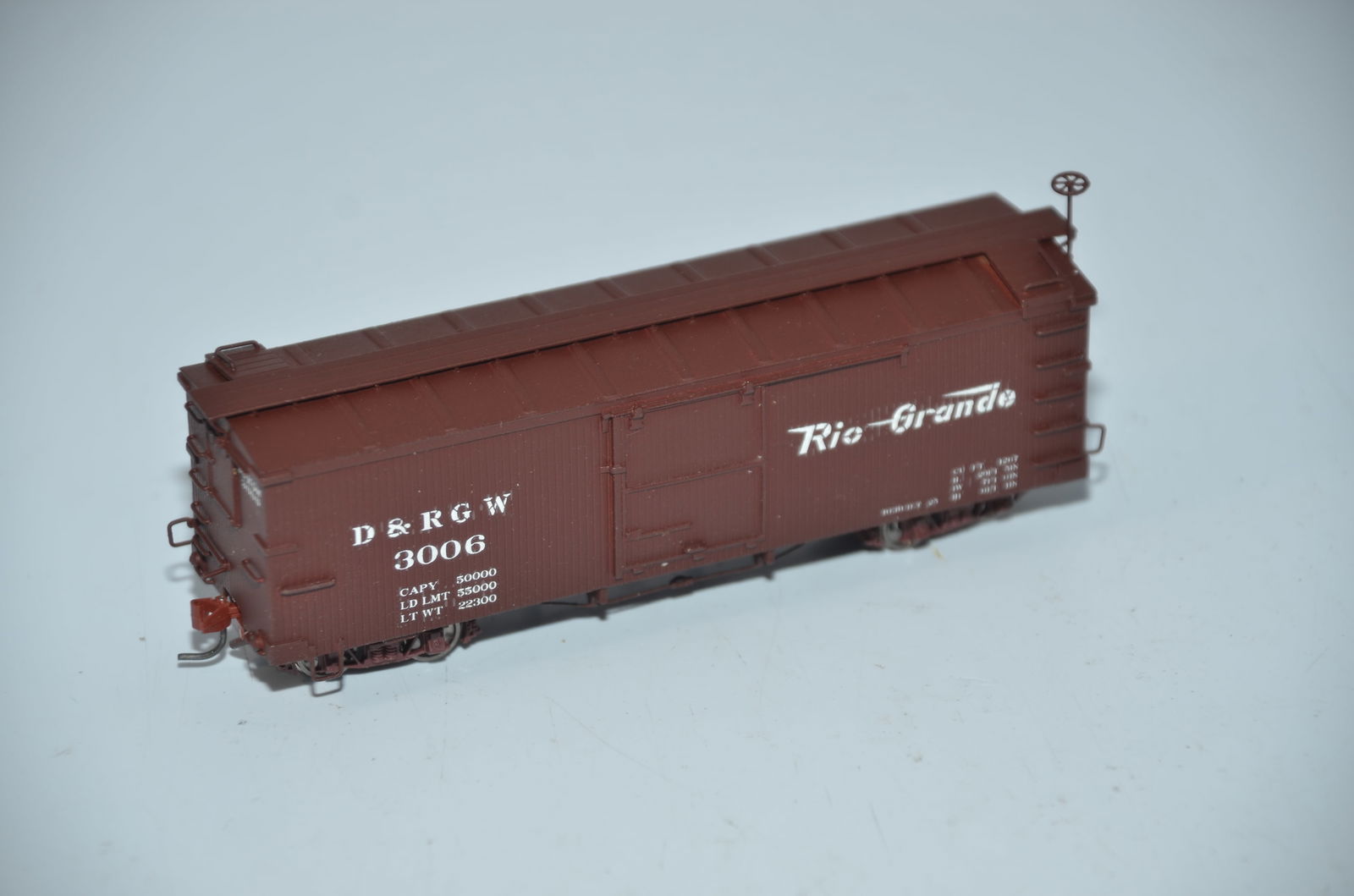Denver and Rio Grande Western RR Empire Midland Brass Wood Boxcar #3006-HOn3 Scale (1 of 3)