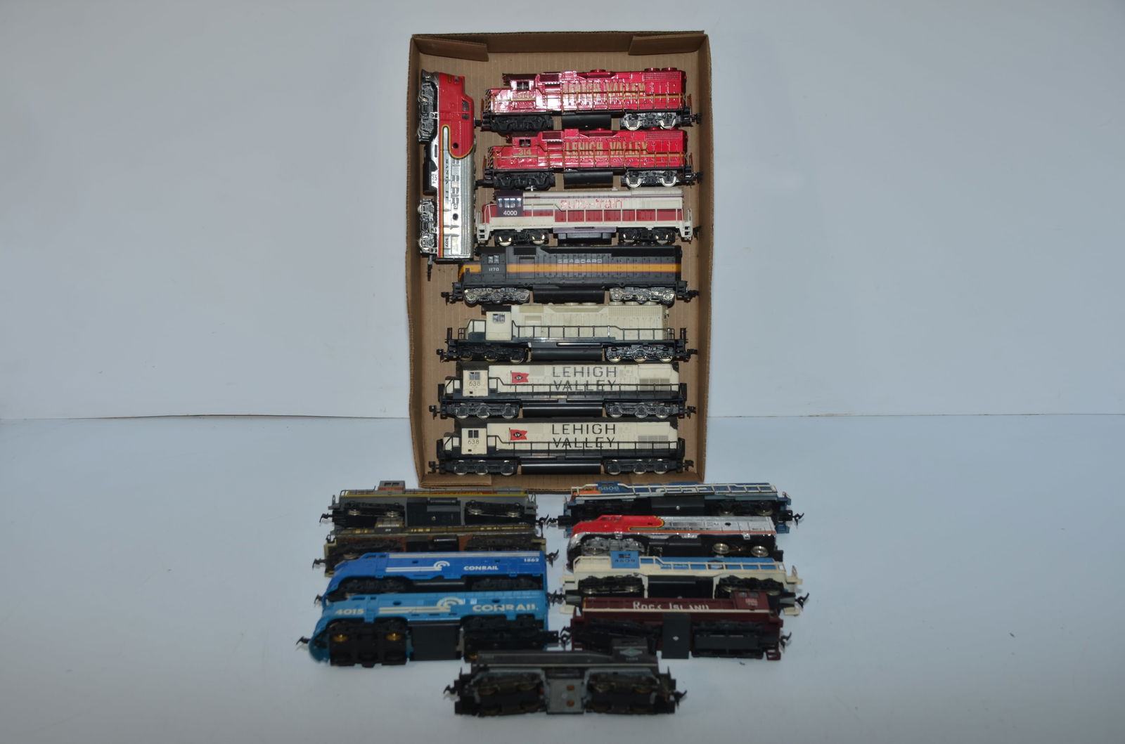Seventeen Mixed Used Locomotives-HO Scale (1 of 3)