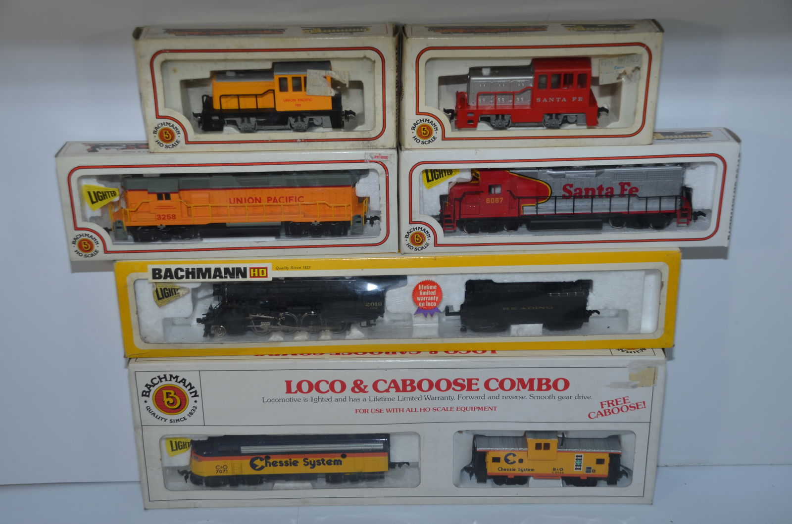 Six New Bachmann Locomotives in Original Boxes-HO Scale (1 of 3)