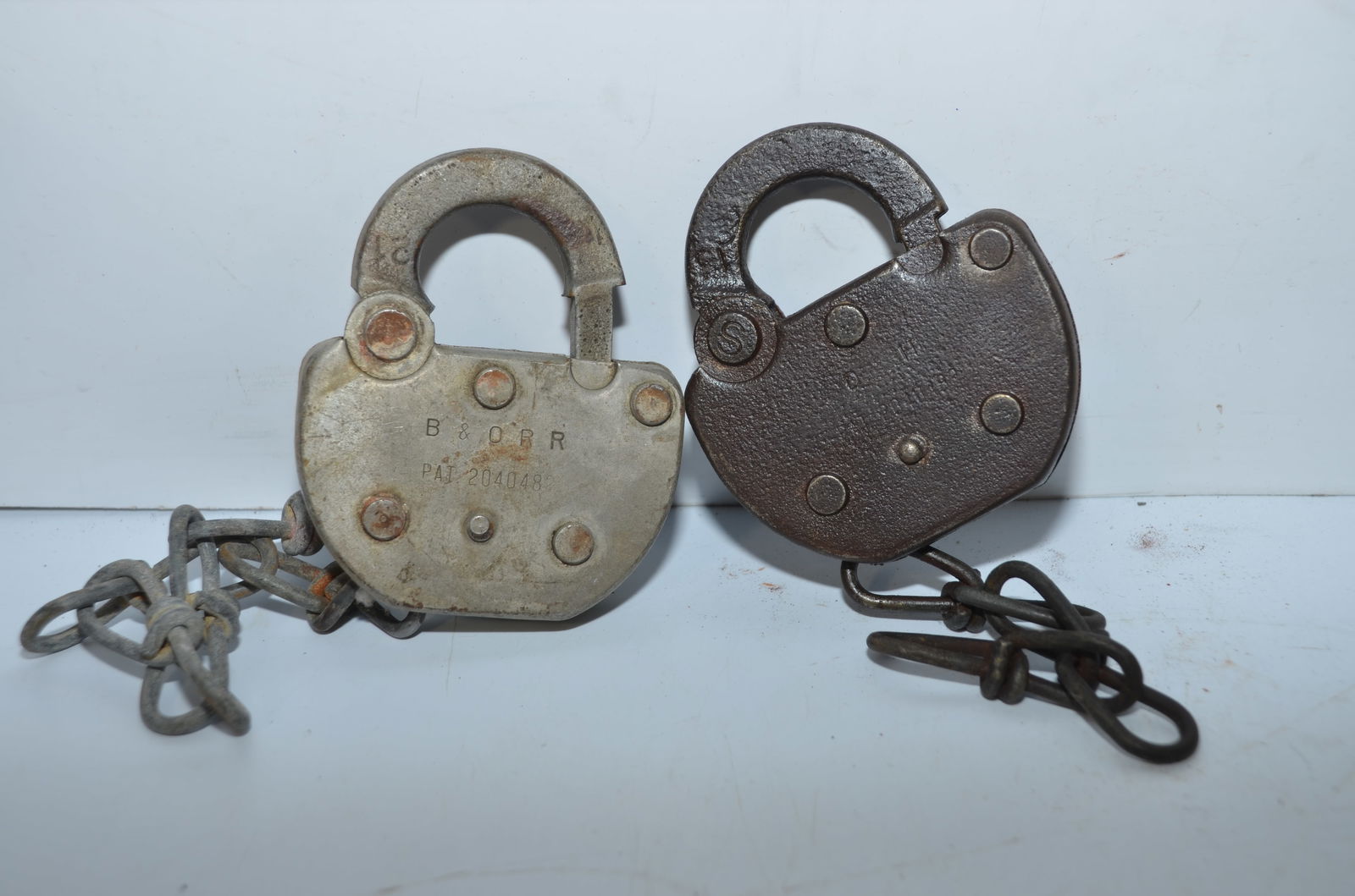 Two Different Adlake Switch Locks-Baltimore and Ohio RR/Delaware and Hudson RR (1 of 5)