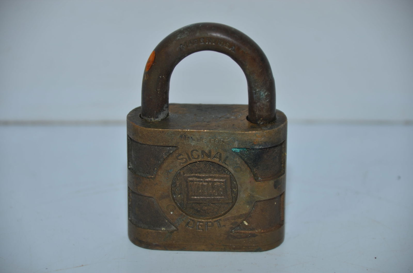 Wabash RR Brass Signal Lock (1 of 2)