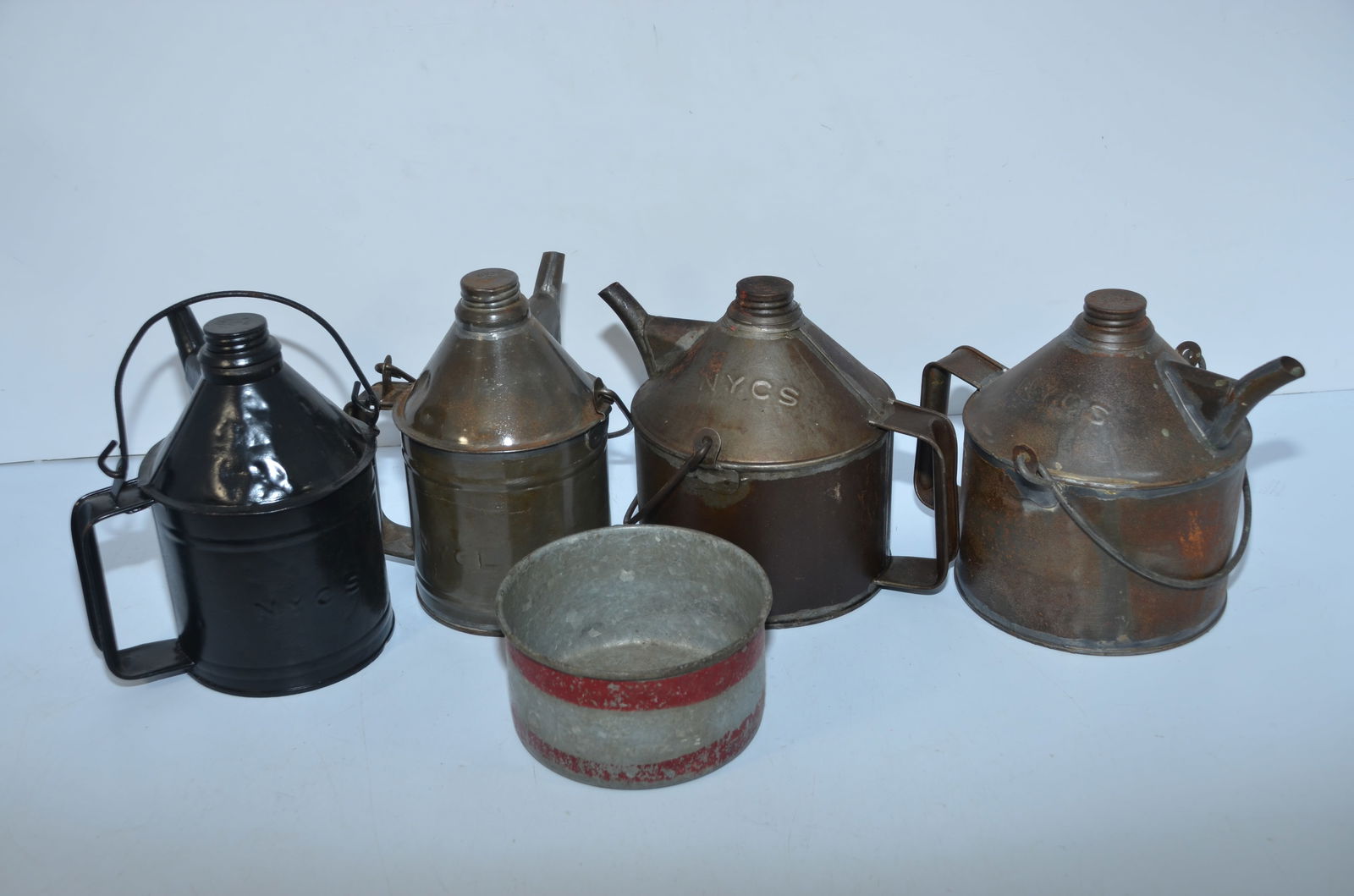 New York Central RR-Four Oil Cans (1 of 9)