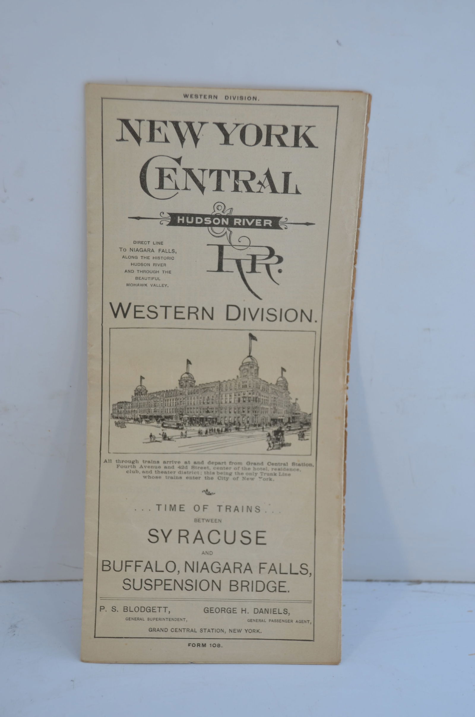 New York Central and Hudson River RR Public Timetable-November 3, 1901 (1 of 3)