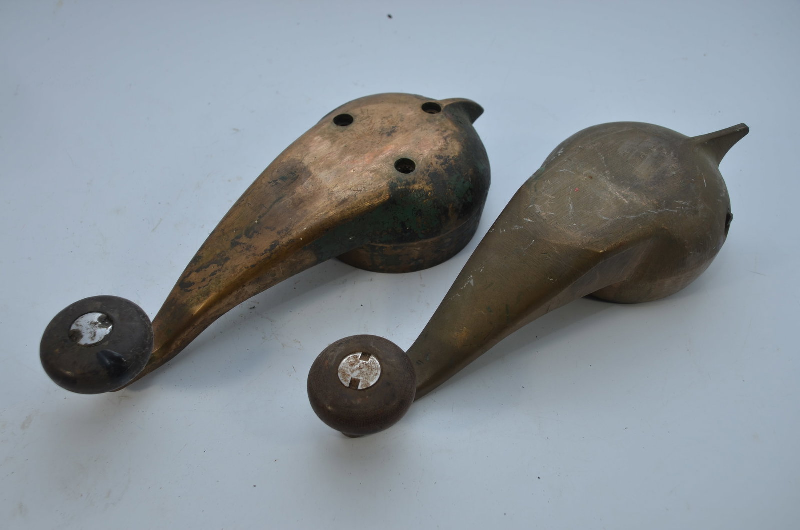 Two Chicago Transit Authority Brass Car Control Levers (1 of 2)