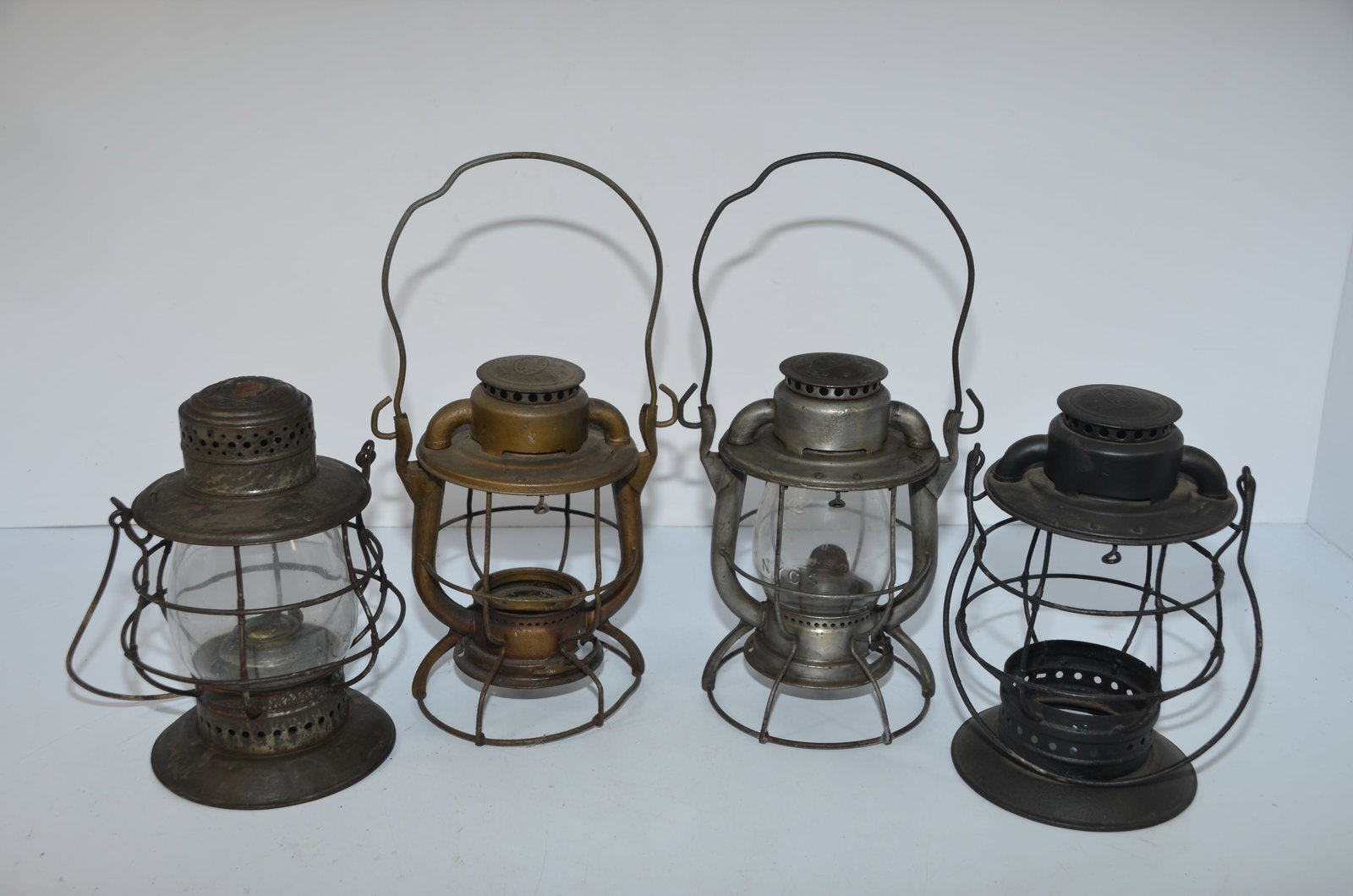 New York Central RR Switchmans Lanterns for Parts-Four Total (1 of 3)