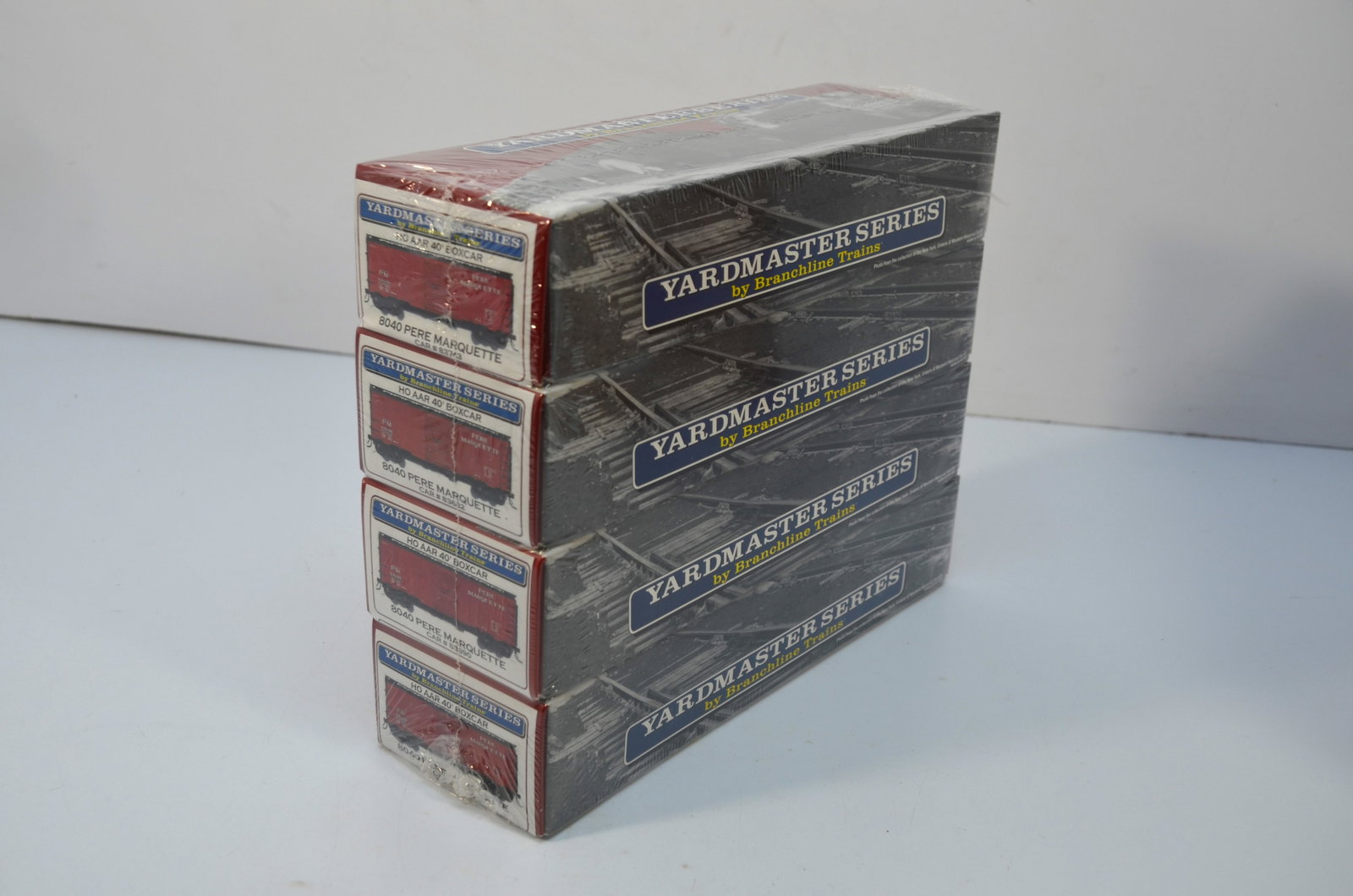 Pere Marquette RR 4-pack Branchline AAR 40 Foot Boxcars-HO Scale-New in Box (1 of 2)