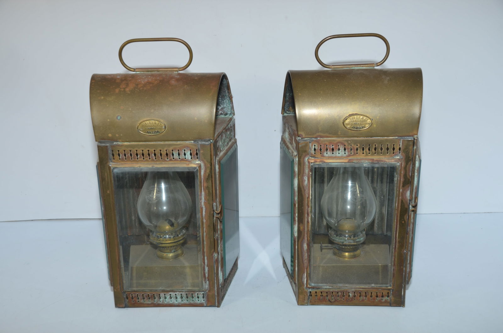 Davey and Co. Brass Lanterns-London, England-Pair of Two (1 of 7)