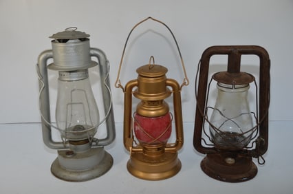 Three Tubular Lanterns-Defiance/Farmstead/Regal