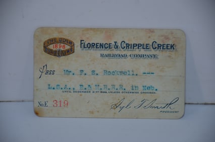 Florence and Cripple Creek RR 1898 Pass