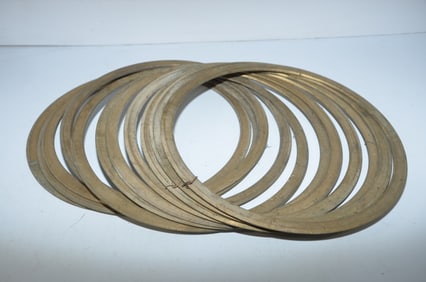 Eleven New Brass RR Locomotive Piston Rings