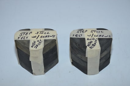 Two Passenger Car Step Stool Feet Replacement Sets-4 Feet Per Set