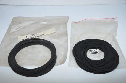 12 New 6 3/8 Inch and 40 New 5 Inch Diameter Rubber Lantern Lens gaskets