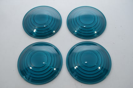 Four New 5 Inch Green Railroad Lantern Lenses