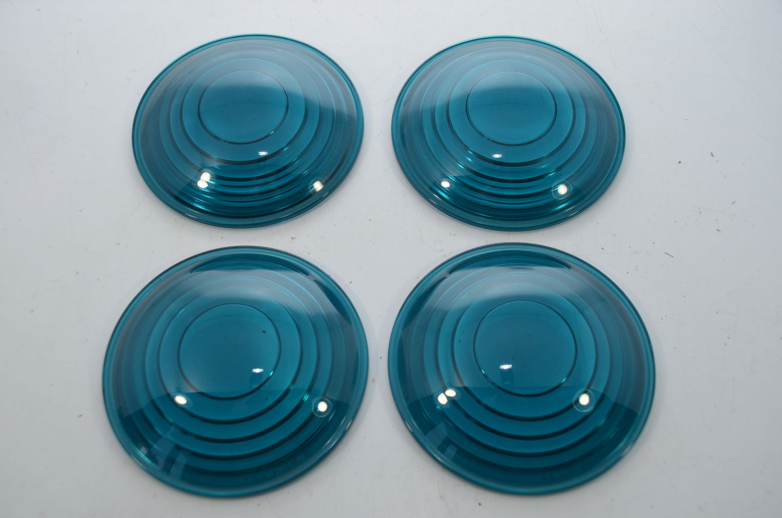Four New 5 Inch Green Railroad Lantern Lenses (1 of 1)