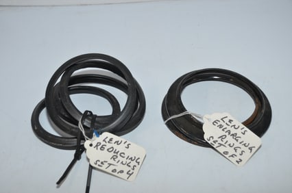 Set of Four Lens Reducing Rings and Two Lens Enlarging Rings