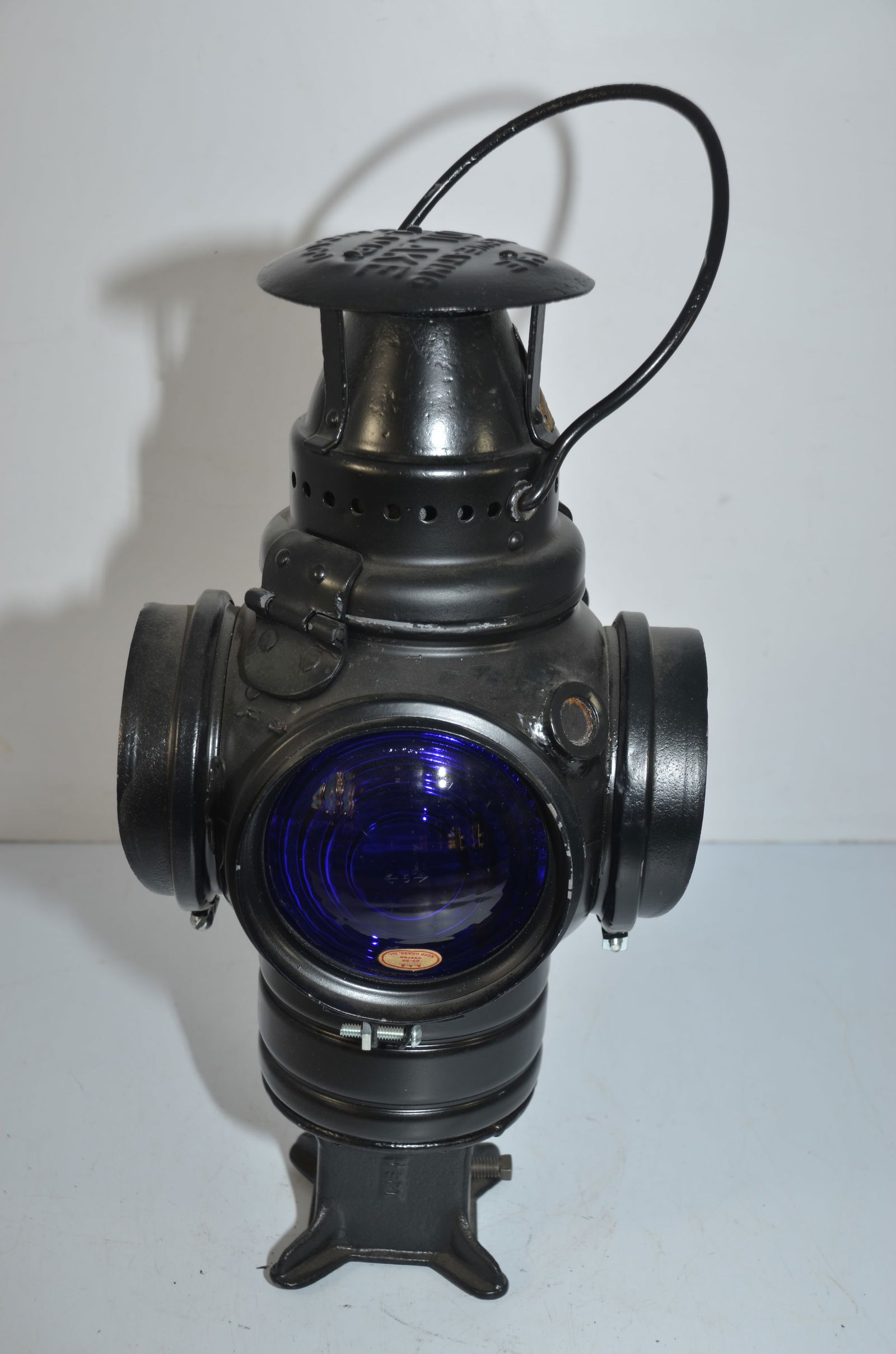 Chicago Burlington and Quincy RR Adlake Round Top Non-Sweating Switch Lamp (1 of 9)