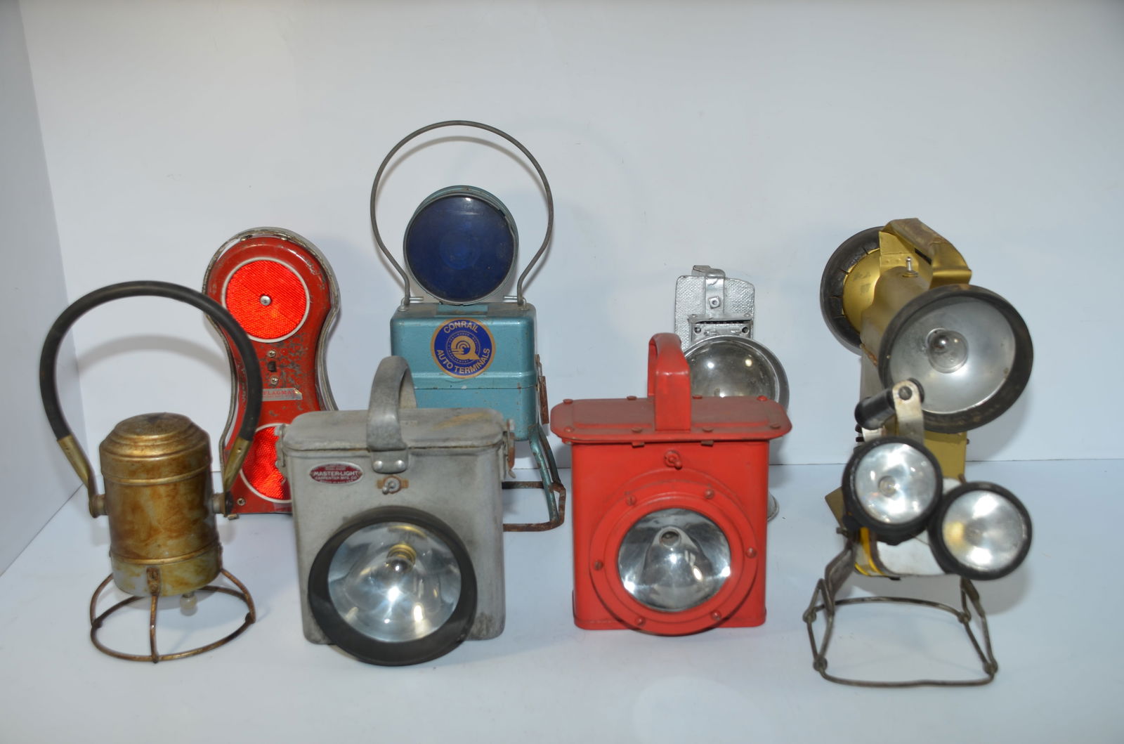 Eight Different Modern RR Lanterns (1 of 5)