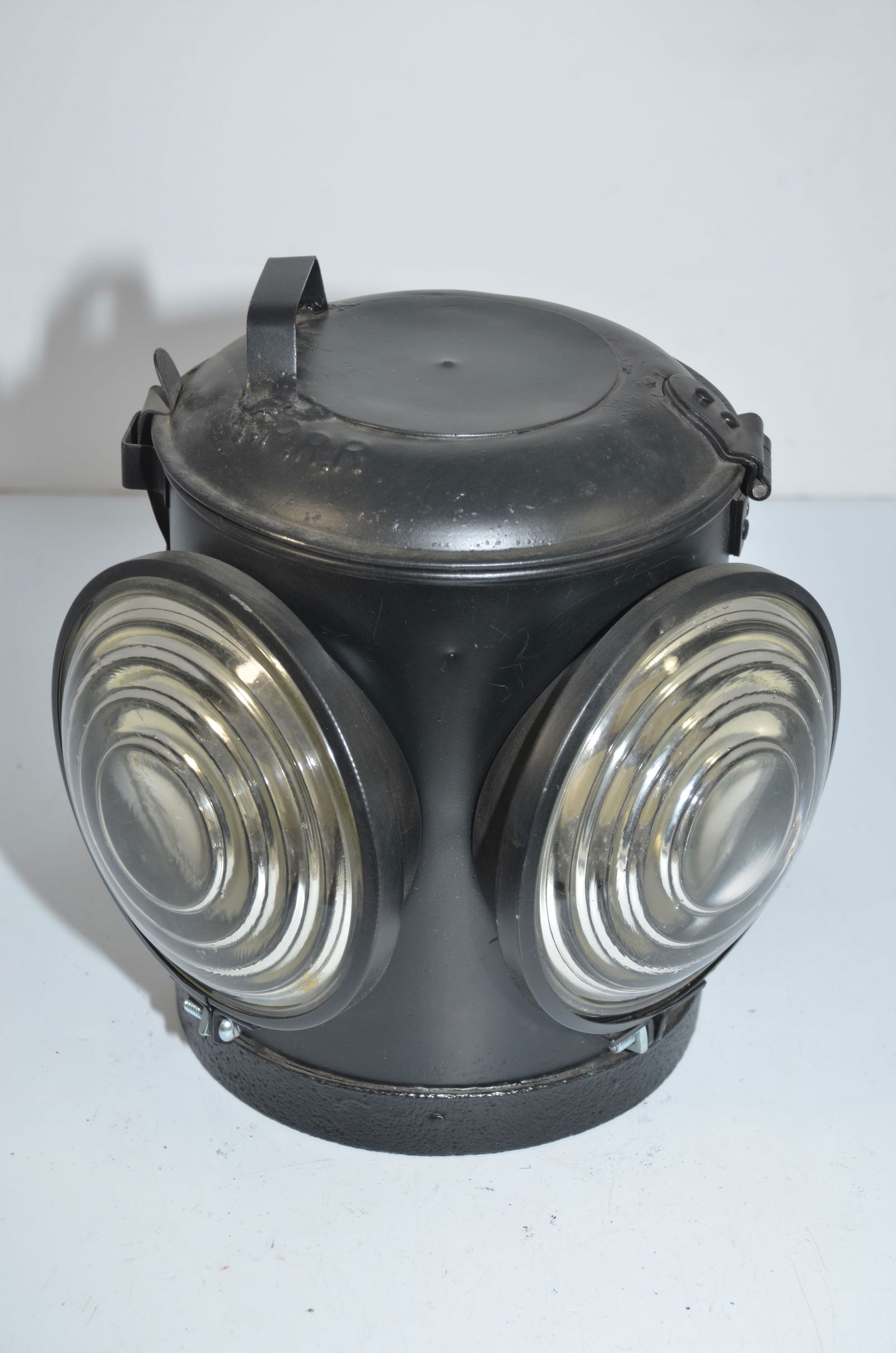 Northern Pacific RR Class Lamp: This is a Northern Pacific Railroad class lamp. It is one of several lanterns from the estate of Ray Canole, a well-known collector and restorer of railroad lanterns from Michigan. He has done exquisi