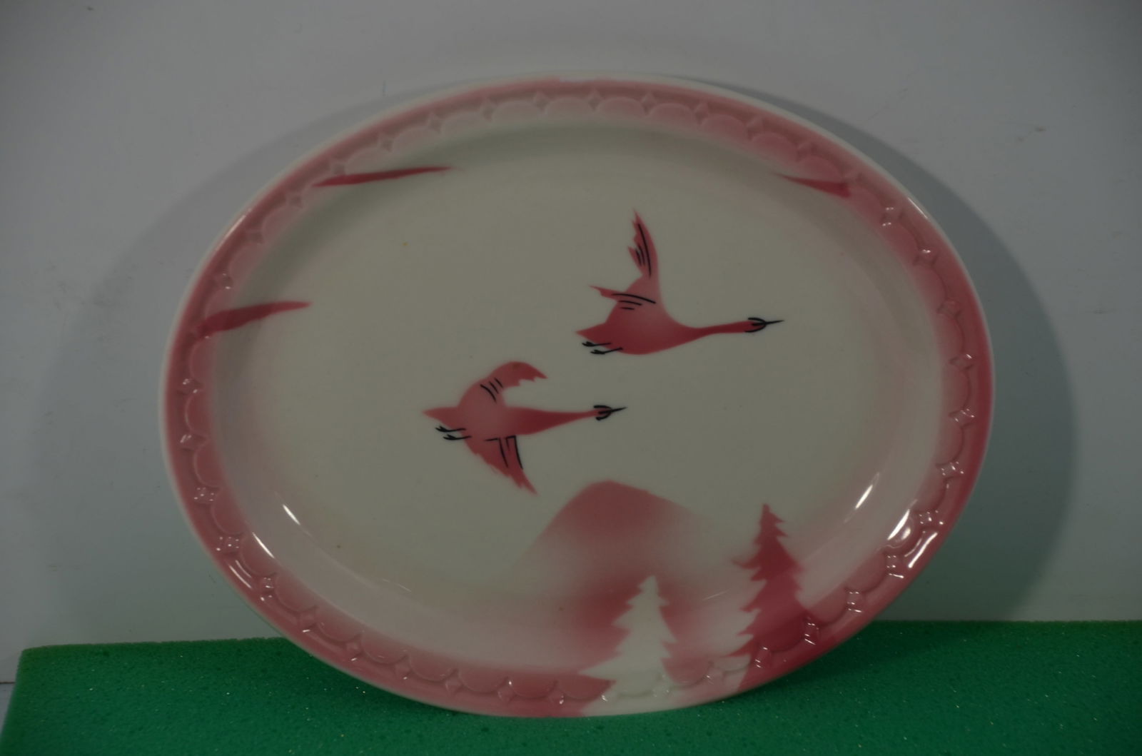 Chicago Milwaukee St Paul and Pacific RR Traveler Pattern Oval Platter (1 of 3)