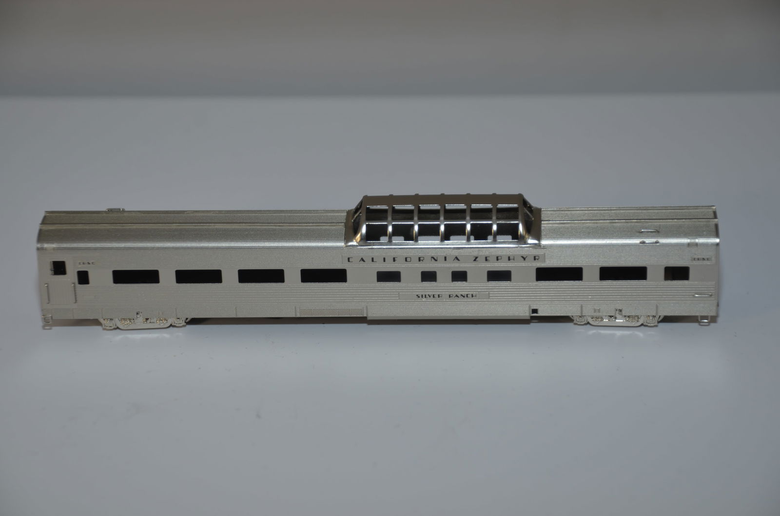 California Zephyr Dome Coach SILVER BRIDLE-Oriental Ltd Brass Models-N Scale (1 of 7)