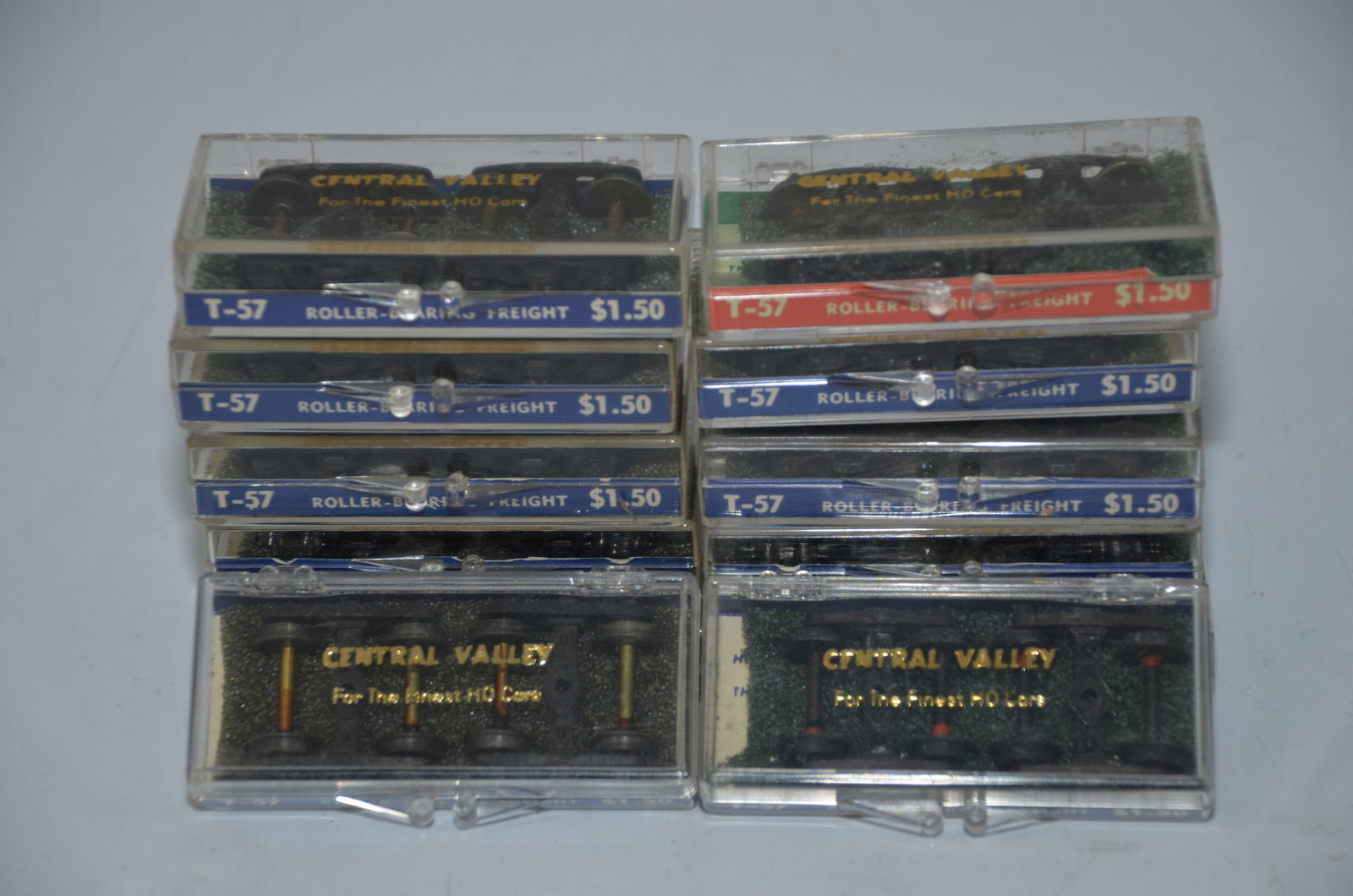 12 Pair Central Valley Models T-57 Roller Bearing High Speed Sprung Freight Trucks (1 of 1)