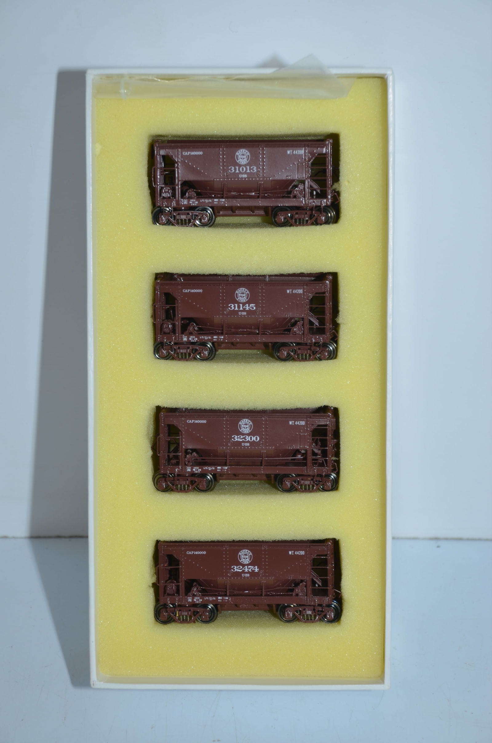 Duluth Missabe and Iron Range RR Four Car Set-26 Foot Ore Cars-Precision Scale Brass (1 of 5)