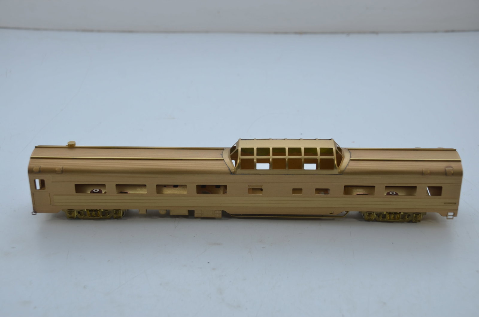 Great Northern RY Empire Builder Dome Coach-Oriental Ltd Brass Models: This is a Great Northern Railway Streamlined Empire Builder dome coach in HO scale. Modeled after car #1320. Made by Kumata in Japan and distributed by Oriental Limited Brass Models. New in the origin