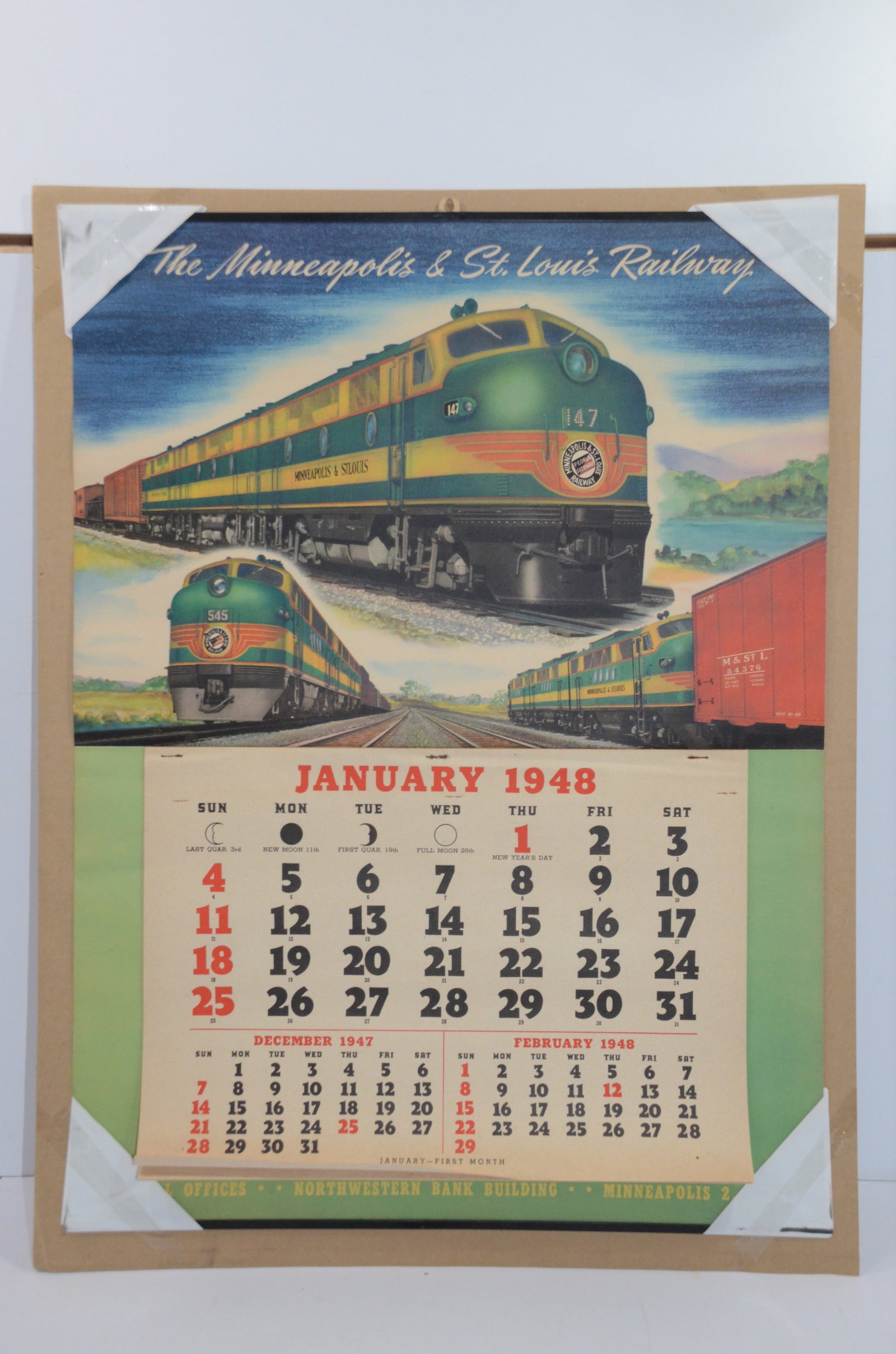Minneapolis and St Louis RY 1948 Calendar (1 of 1)