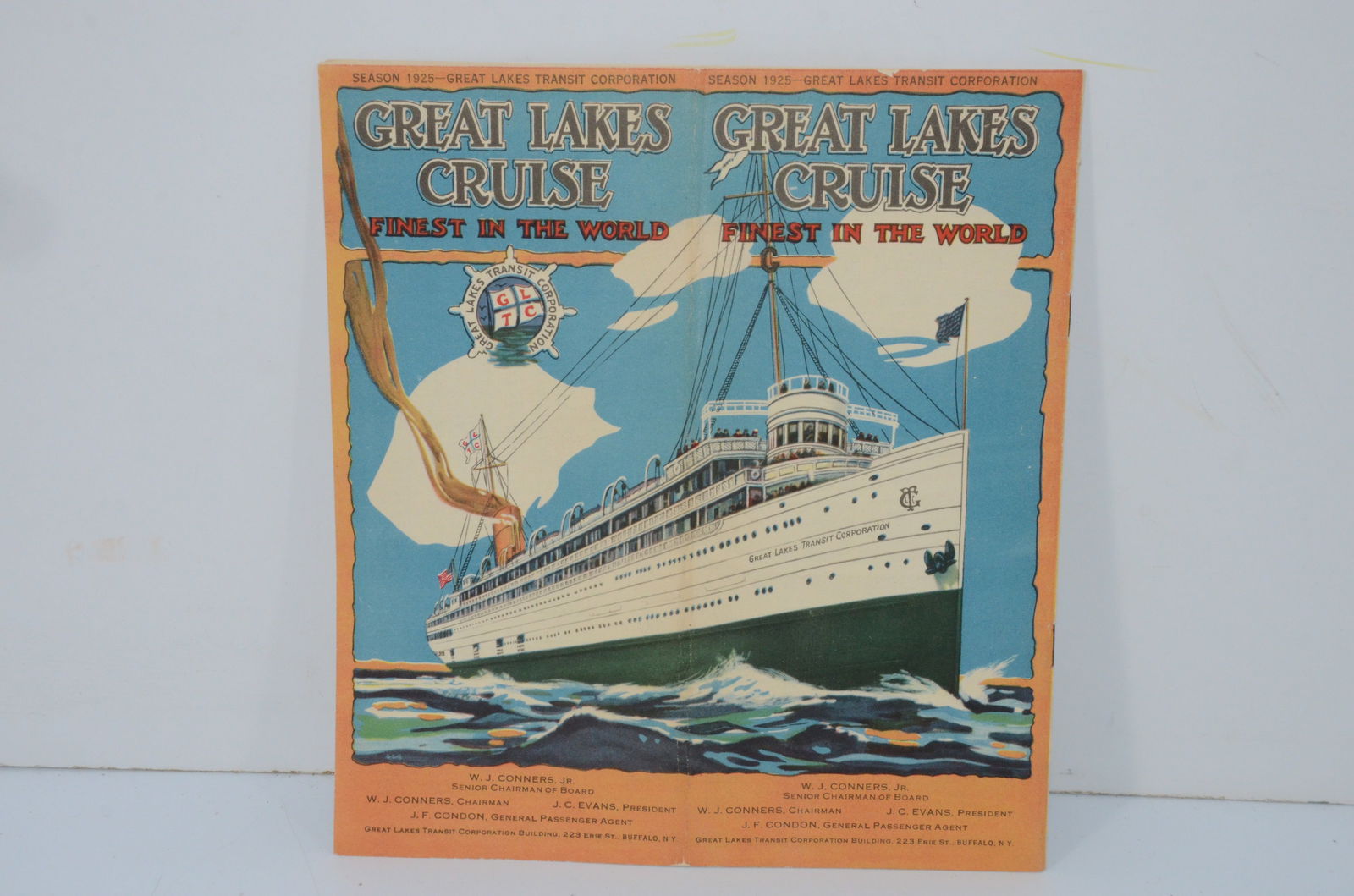 Great Lakes Transit Corporation 1925 Great Lakes Cruise Brochure and Timetable (1 of 5)