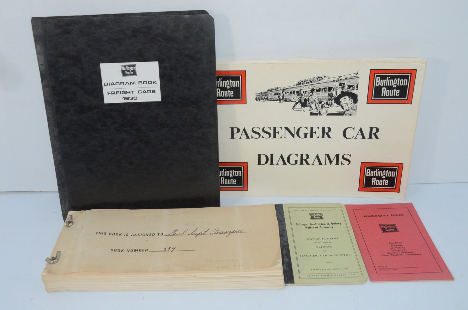 Burlington Route/Burlington Northern Freight/Passenger/Loco Data Books (1 of 16)