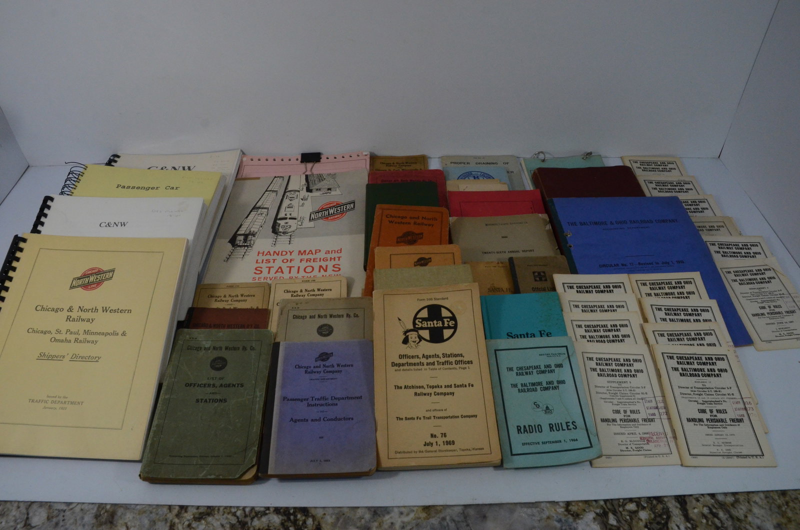 Chicago and Northwestern/Santa Fe/B&O/C&O-40 Rule Books and Other Books (1 of 5)