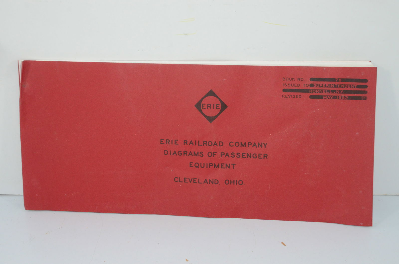 Erie RR 1952 Diagrams of Passenger Equipment Book (1 of 4)