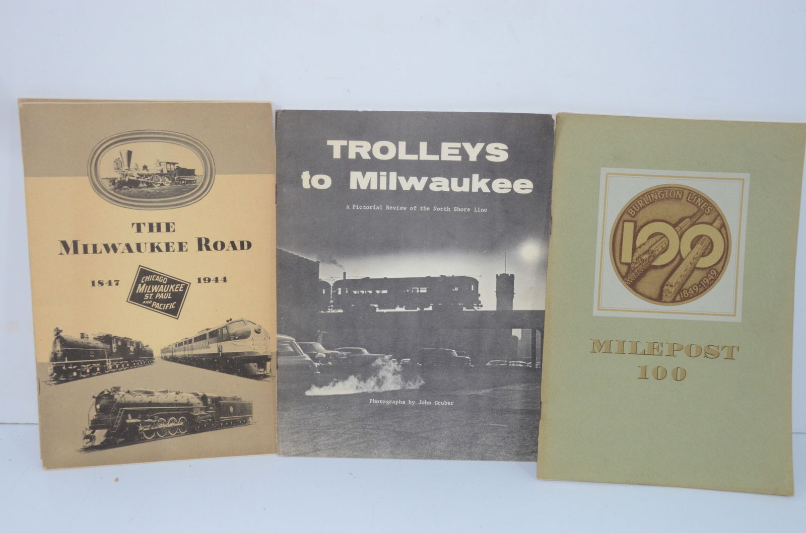 Four Mixed Railroad Books-CMSTP&P/CNS&M/CB&Q (1 of 1)