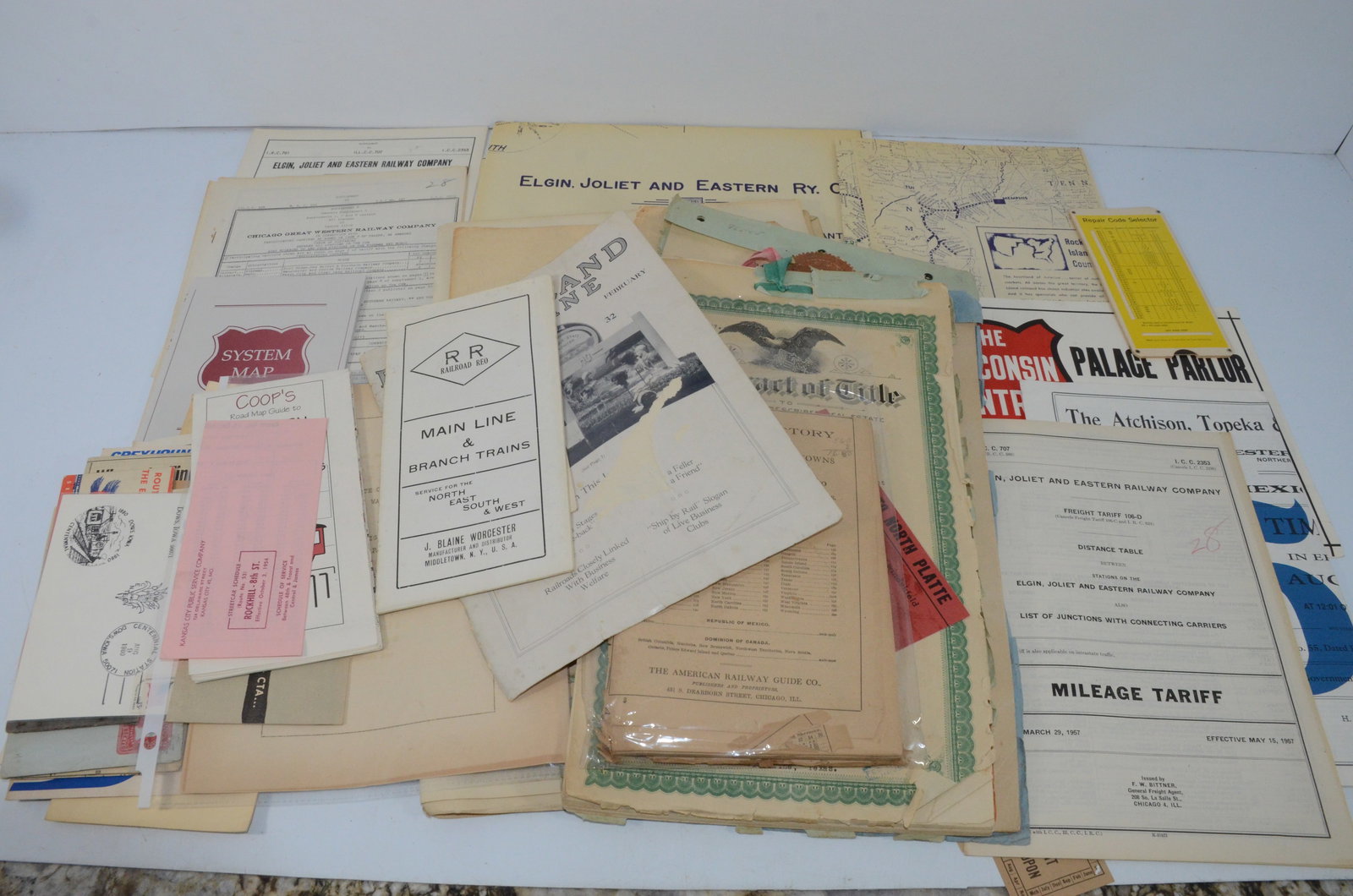 Large Lot of Railroad Paper—Random Grab Bag! (1 of 1)