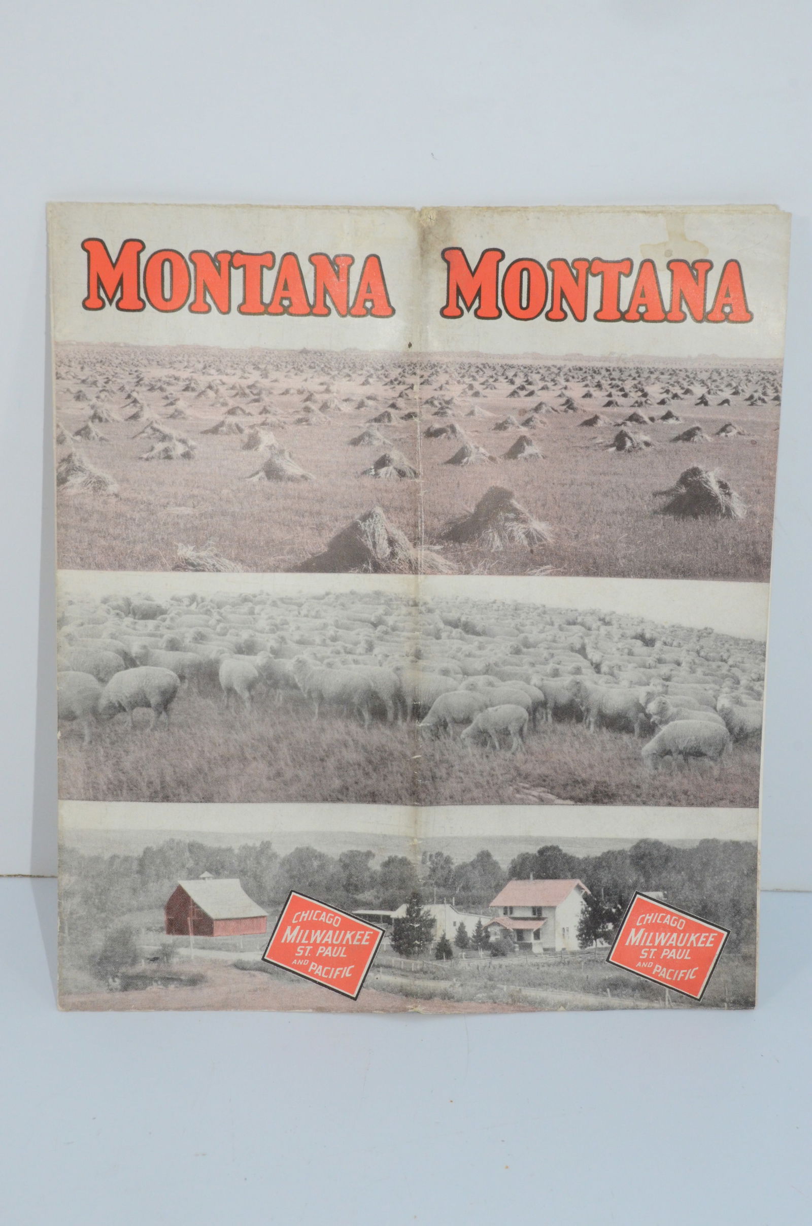 Chicago Milwaukee St Paul and Pacific RY-1920 Montana State Brochure (1 of 3)