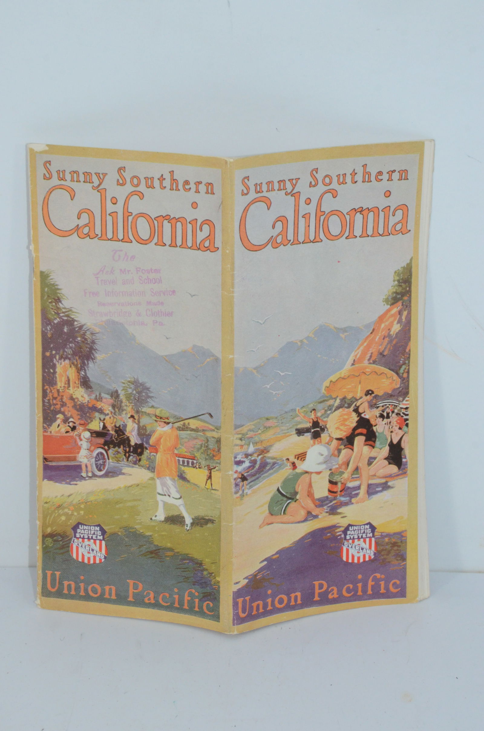 Union Pacific RR 1917 Sunny Southern California Brochure (1 of 3)