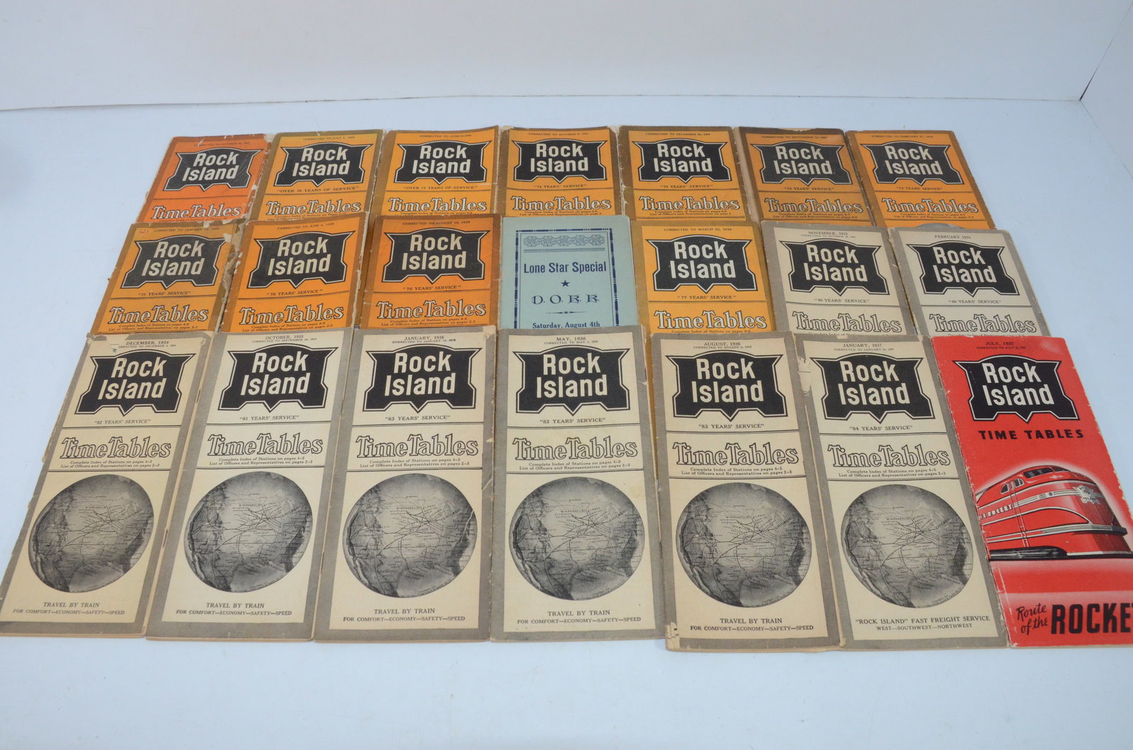 21 Chicago Rock Island and Pacific RR Public Timetables 1921-1937 (1 of 1)