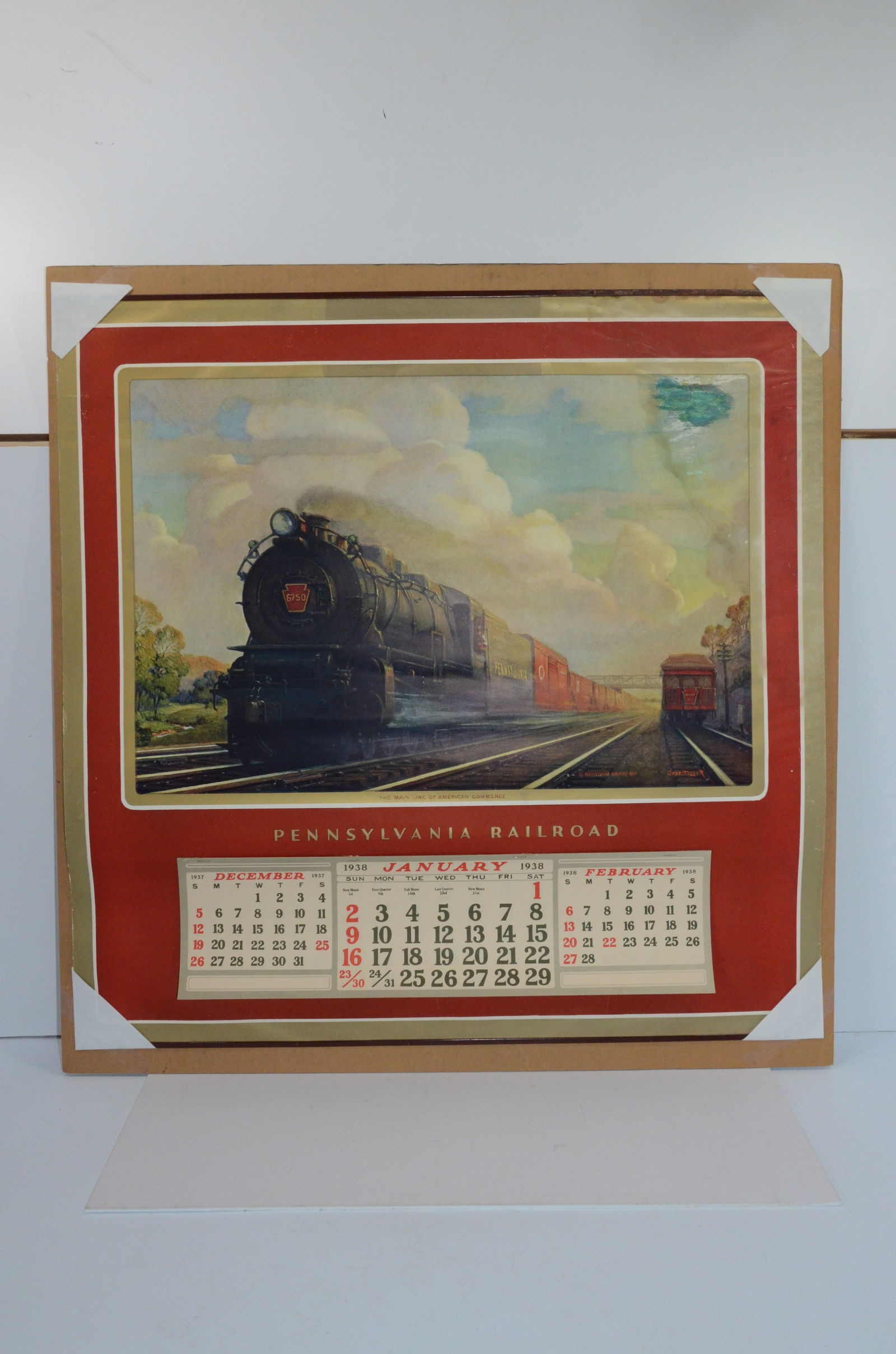 Pennsylvania RR 1938 Calendar (1 of 1)