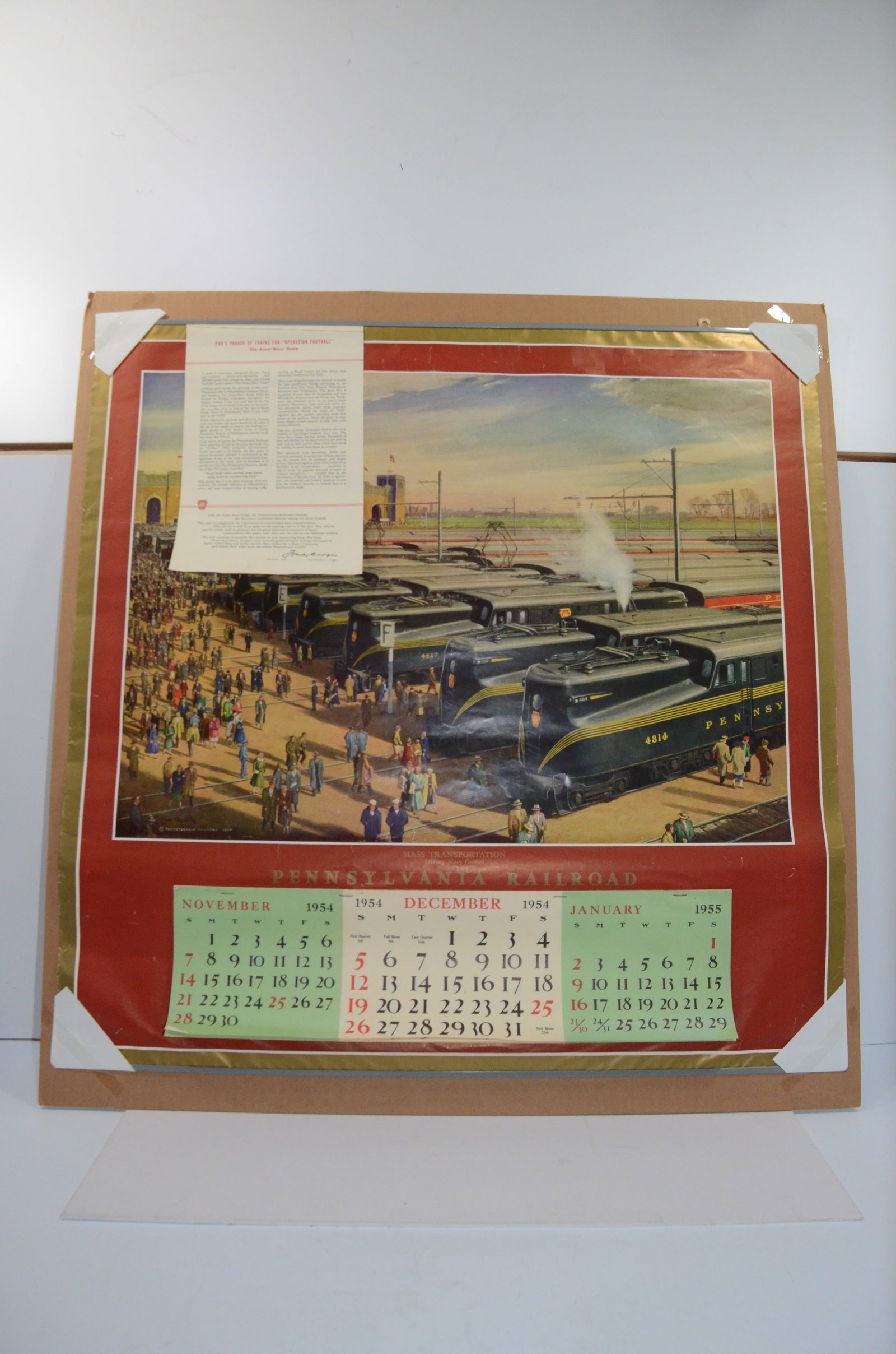 Pennsylvania RR 1955 Calendar (1 of 1)